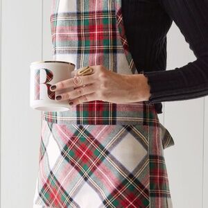 NWT Pottery Barn Stewart Plaid Apron Ralph Lauren Christmas RLC Williams Sonoma